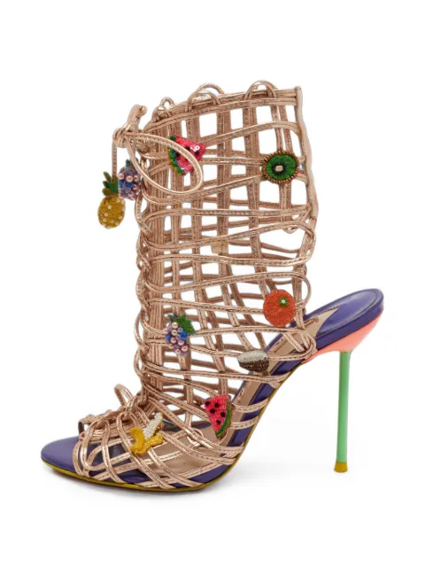Sophia Webster Riko ankle-strap sandals Neutrals 1380876