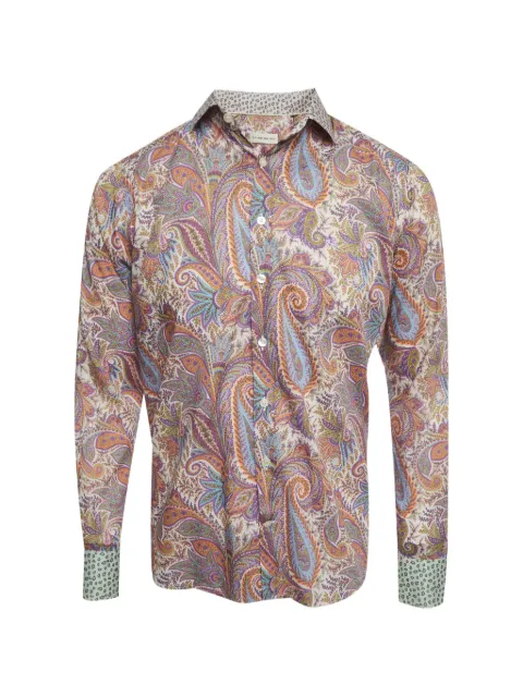 Etro Pre-Owned paisley print shirt Orange 1385961