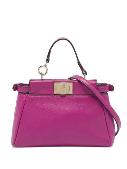Fendi Pre-Owned mini Peekaboo tote bag Pink 1393896