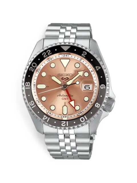 SEIKO PREOWNED 5 Sports GMT 42.5mm watch Brown 1400314
