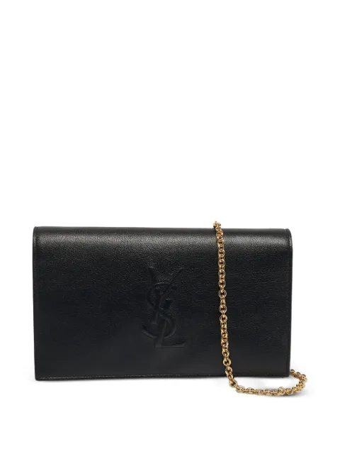 Saint Laurent Pre-Owned Belle de Jour wallet on chain Black 1264746
