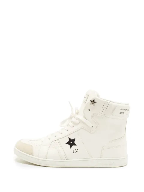 Christian Dior Pre-Owned Star lace-up sneakers White 1403530