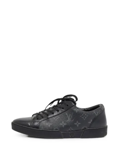 Louis Vuitton Pre-Owned Match Up lace-up sneakers Black 1402494