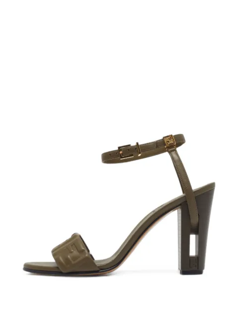 Fendi Pre-Owned Delfina ankle strap sandals Green 1402712