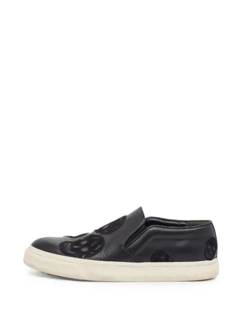 Alexander McQueen Pre-Owned Skull-detail sneakers Black 1399949