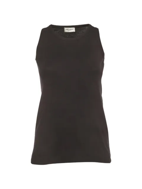 Saint Laurent Pre-Owned knit tank top Brown 1400978