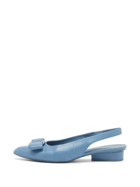 Ferragamo Pre-Owned Viva Bow slingback sandals Blue 1392646