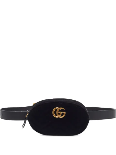 Gucci Pre-Owned GG Marmont matelassé belt bag Black 1398863
