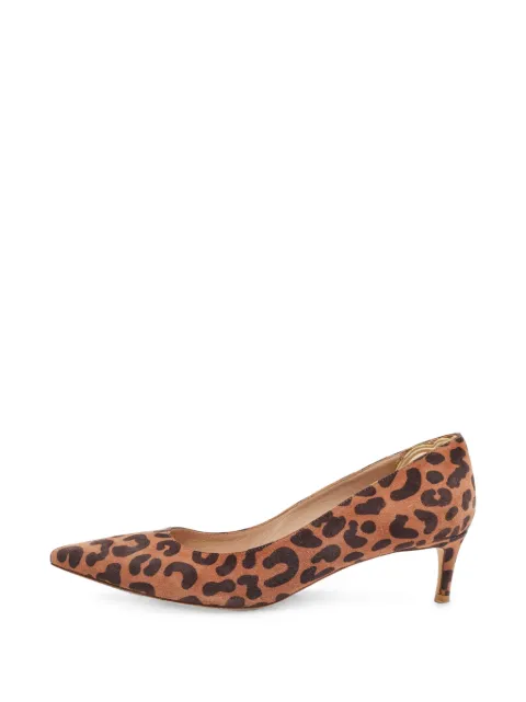 Stuart Weitzman leopard-print pointed-toe pumps Brown 1402502