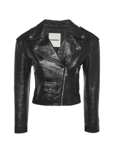 SANDRO zip-up jacket Black 1389829