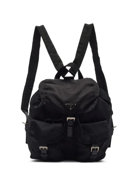 Prada Pre-Owned Double Pocket backpack Black 1392244