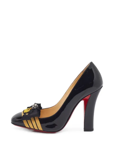 Christian Louboutin Pre-Owned Militar bow pumps Black 1403337