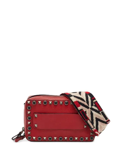 Valentino Garavani Pre-Owned Rolling Rockstud crossbody bag Red 1398847