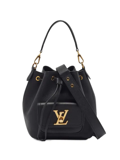 Louis Vuitton Pre-Owned Lockme drawstring bucket bag Black 1401089