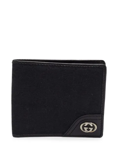 Gucci Pre-Owned monogram-pattern wallet Black 1397775