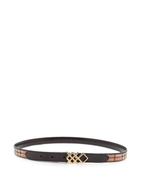 Burberry Pre-Owned Pembroke Haymarket check belt Black 1400560