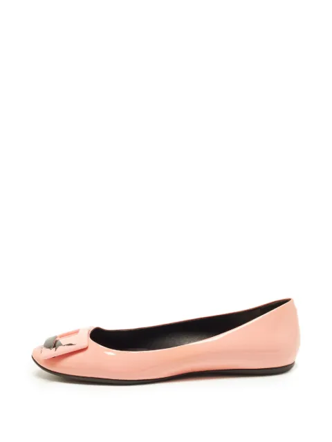 Roger Vivier Vintage Trompette buckle ballet flats Pink 1395902