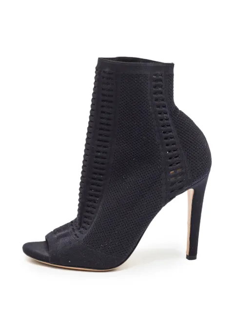 Gianvito Rossi Fiona knit ankle boots Black 1395525