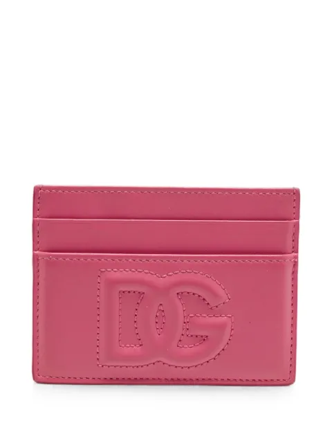 Dolce & Gabbana Pre-Owned DG Logo embossed card holder Pink 1395088