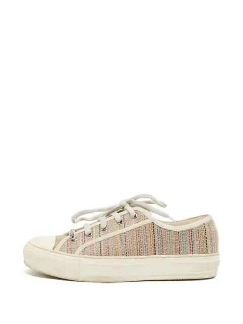 Christian Dior Pre-Owned Walk'n'Dior lace-up sneakers Neutrals 1392981