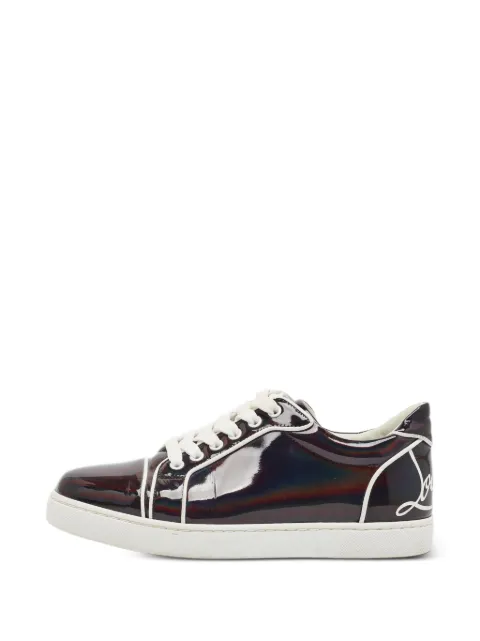 Christian Louboutin Pre-Owned Fun Vieira patent leather sneakers Black 1381893