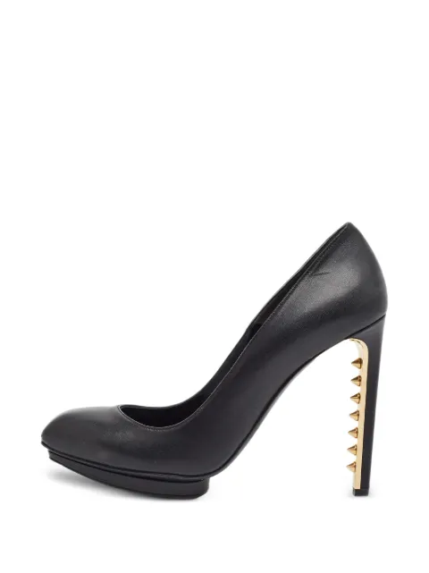 Alexander McQueen Pre-Owned spiked platform pumps Black 1383303