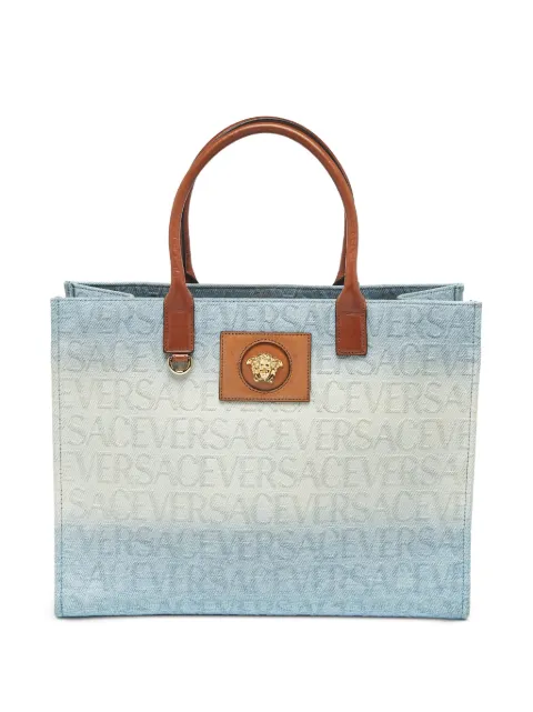 Versace Pre-Owned La Medusa ombre-design tote bag Blue 1386625