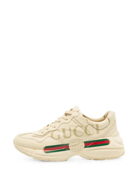 Gucci Pre-Owned Rhyton lace-up sneakers Neutrals 1396648