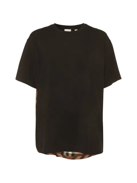 Burberry Pre-Owned Carrick check-panel T-shirt Black 1383666