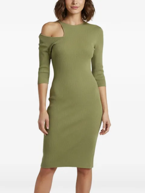 Maje Riviana cut-out midi dress Green 1400544