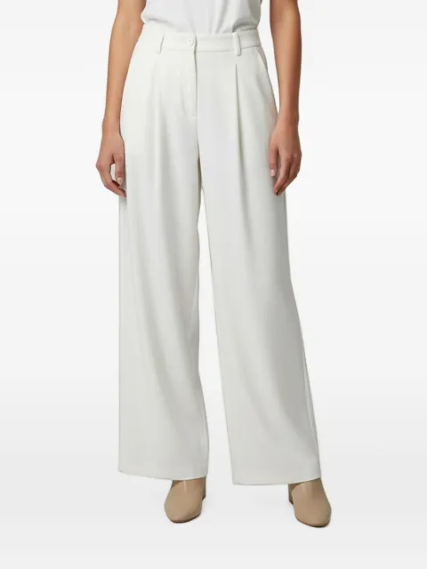 Maje pleated wide-leg trousers White 1393376