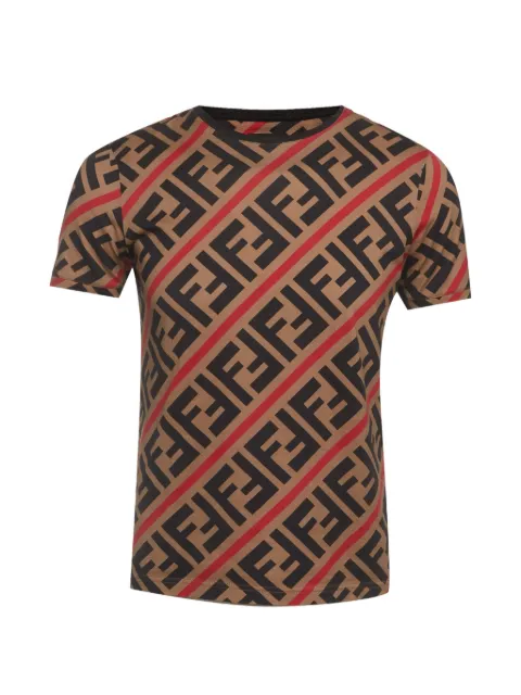 Fendi Pre-Owned FF Monogram short-sleeve T-shirt Brown 1393726