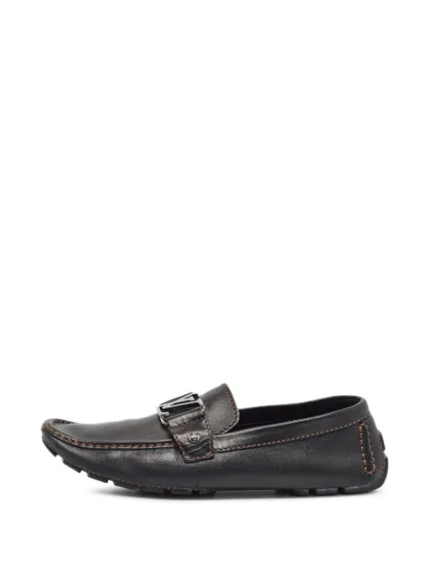 Louis Vuitton Pre-Owned Monte Carlo loafers Black 1391965