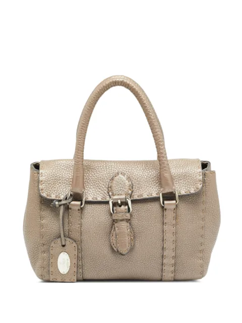 Fendi Pre-Owned 2005 Linda leather tote bag Gold 1387292