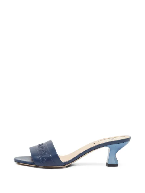 Fendi Pre-Owned Roma-logo embossed sandals Blue 1393742