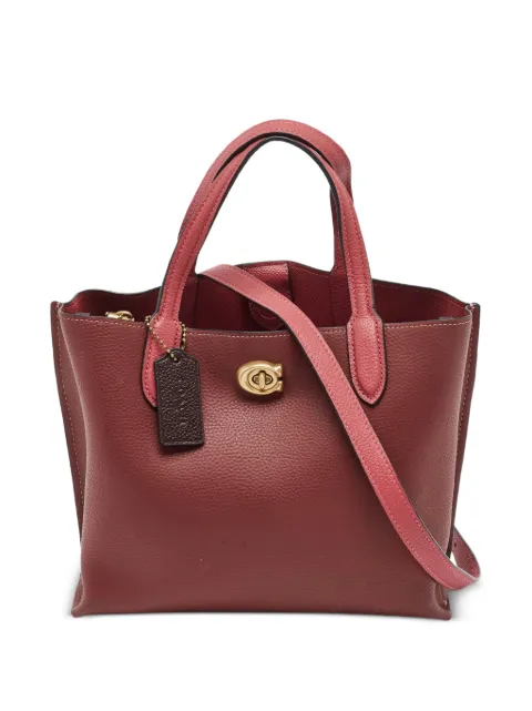 Coach Vintage Willow turn-lock tote bag Red 1382688