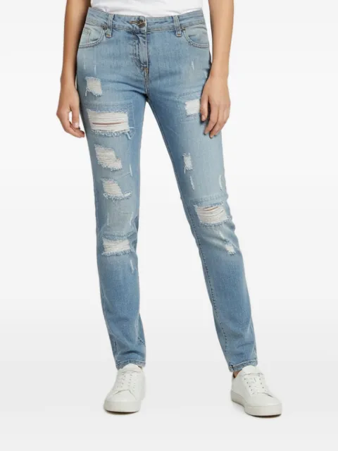 Elisabetta Franchi distressed-details jeans Blue 1382657