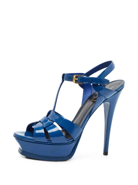 Saint Laurent Pre-Owned Tribute sandals Blue 1403684
