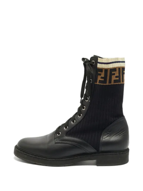 Fendi Pre-Owned FF-motif boots Black 1398526