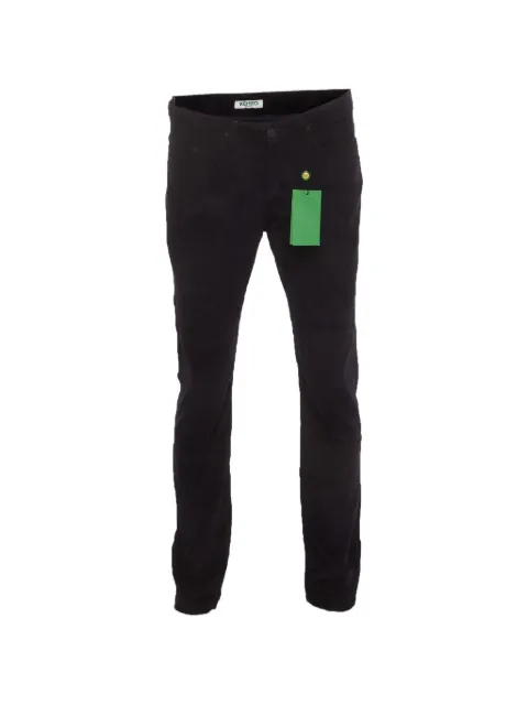 Kenzo Pre-Owned corduroy slim-fit trousers Blue 1399986