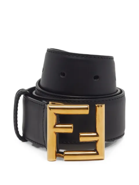 Fendi Pre-Owned FF logo belt Black 1395141