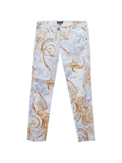 Roberto Cavalli Vintage printed skinny trousers White 1276467