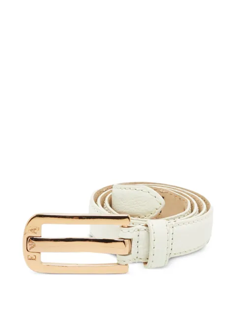 Emporio Armani Pre-Owned engraved buckle belt White 1398232