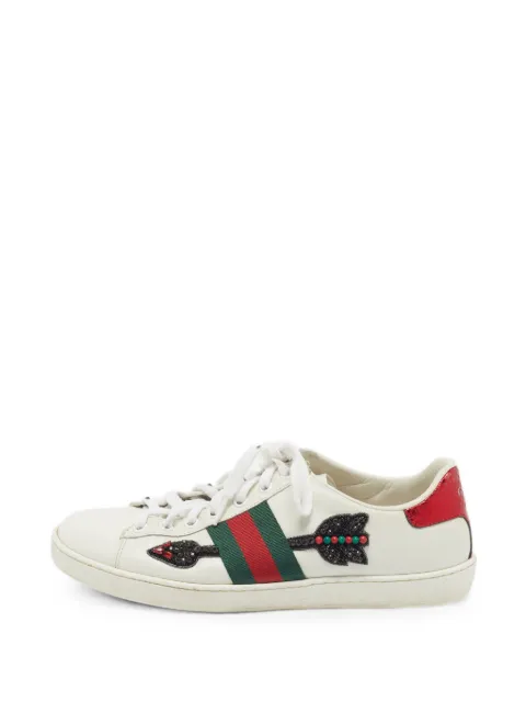 Gucci Pre-Owned Ace arrow sneakers White 1401881