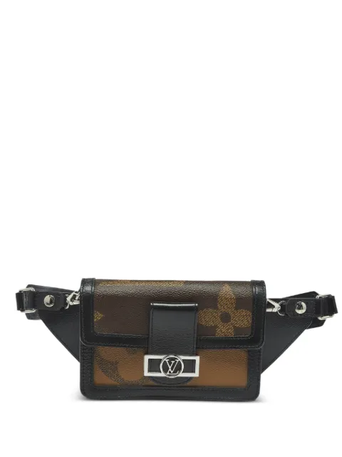 Louis Vuitton Pre-Owned 2019 Dauphine giant monogram mini belt bag Black 1386907
