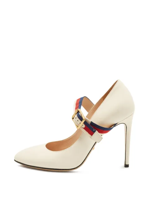 Gucci Pre-Owned Sylvie heeled pumps White 1397030