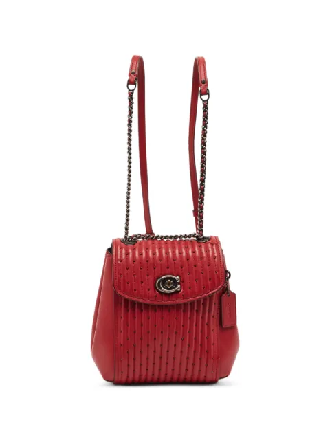 Coach Vintage Parker quilted mini backpack Red 1383982