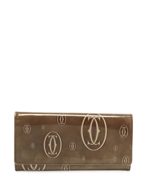 Cartier Happy Birthday monogram.pattern wallet Brown 1382057