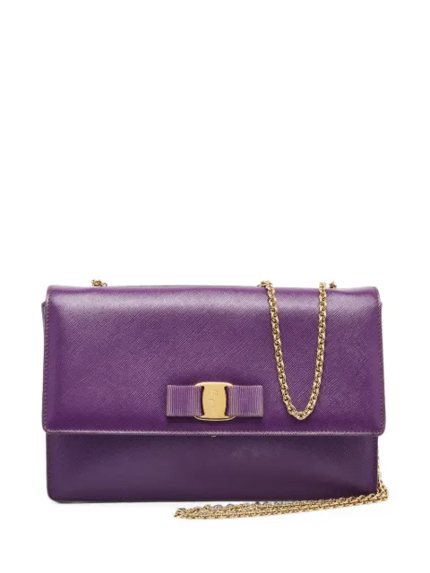 Ferragamo Pre-Owned chain-strap shoulder bag Purple 1394778