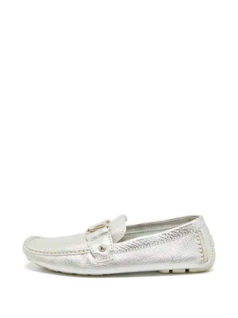 Louis Vuitton Pre-Owned Monte Carlo loafers Silver 1390936